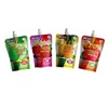 Laminated Material Plastic Customized Small Spout Top Drink Fruit Jelly Juice Packaging Pouch Bag