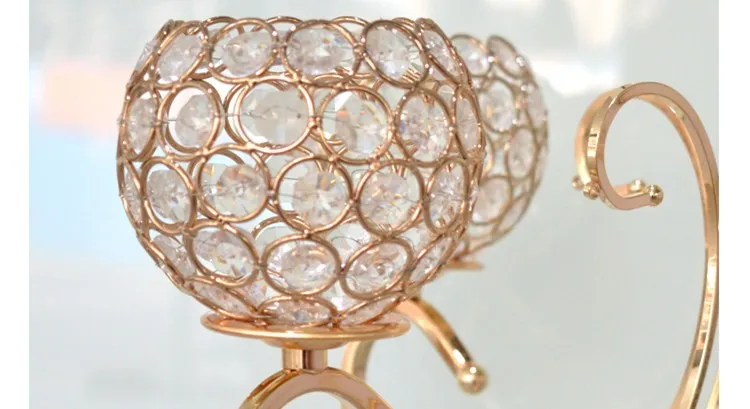 Factory wholesale decorative metal hollow iron glass tall wedding candle holder