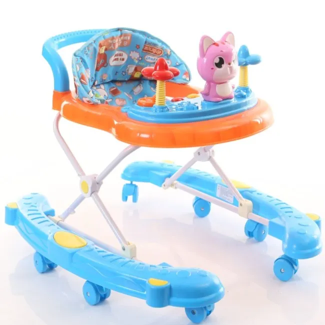 Cheap Simple 8 Rolling Wheels Baby Walker With Music And Toys / Baby