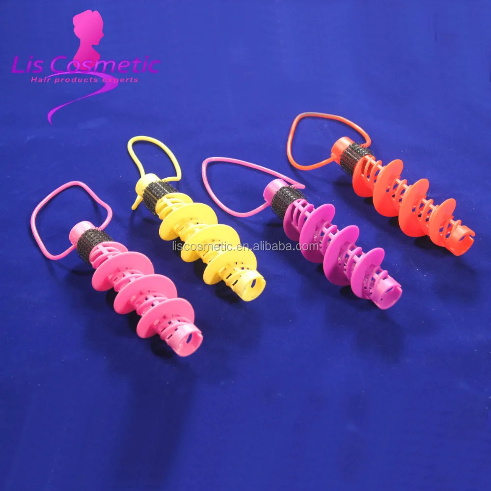
2021 new design plastic spiral hair roller 