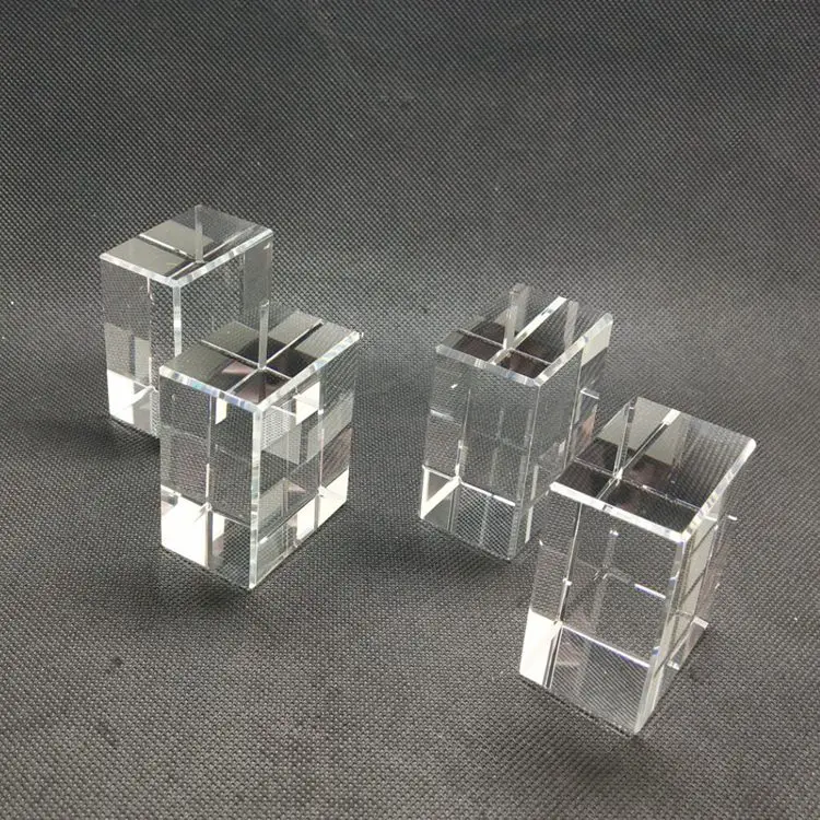 Wholesale K9 Blank Crystal Glass Block Cube For 3d Laser Engraving 3d Laser Crystal Photo Cube