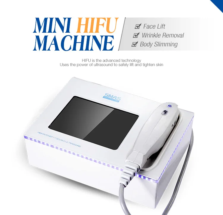 cheap price mini 2d ultrasound facous face lift,skin tightening hifu machine on sell