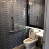 75*300 subway tile arrow tile with wavy surface grey