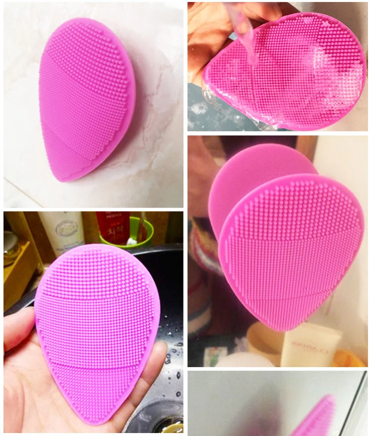 Silicone Cleaning Pad Wash Face Facial Brush Spa Skin Scrub Cleanser