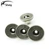 Custom metal embossed logo brass jeans button rivet