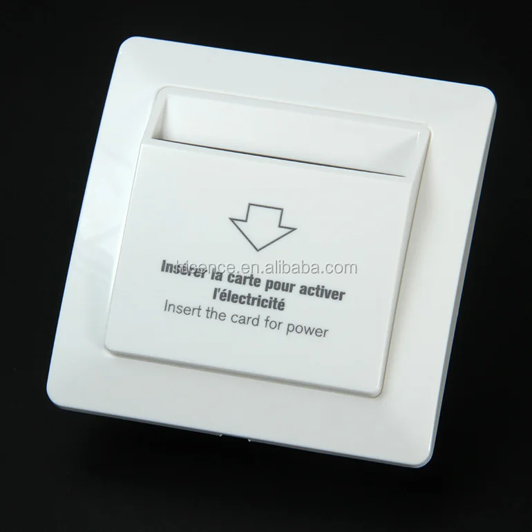 European Style Hotel Card Light Switch Control Insert Energy Saving