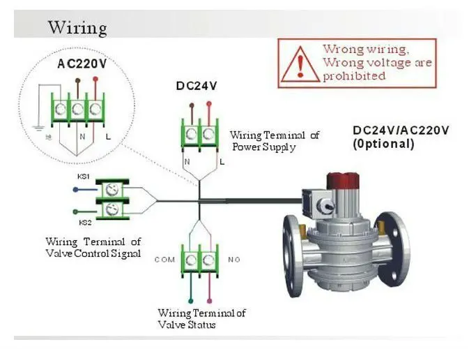 Electromagnetic Gas Shutoff Valve With Detector Dn25