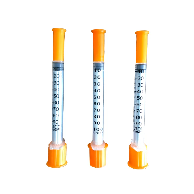 
medical sterile 100 unit insulin syringe with 30g needle 