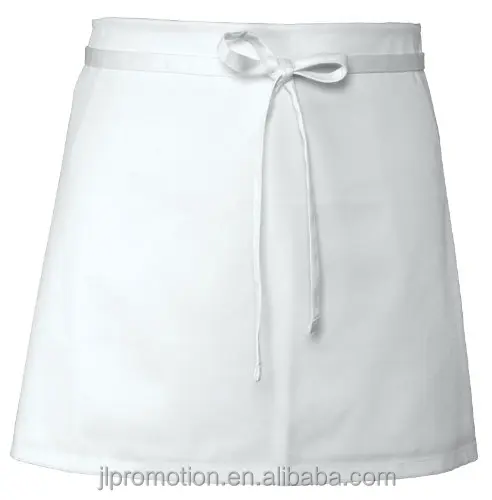 white waist apron