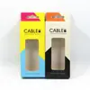 Mobile Phone USB Cable Kraft Paper Packaging Box Window Data Line Earphone Date
