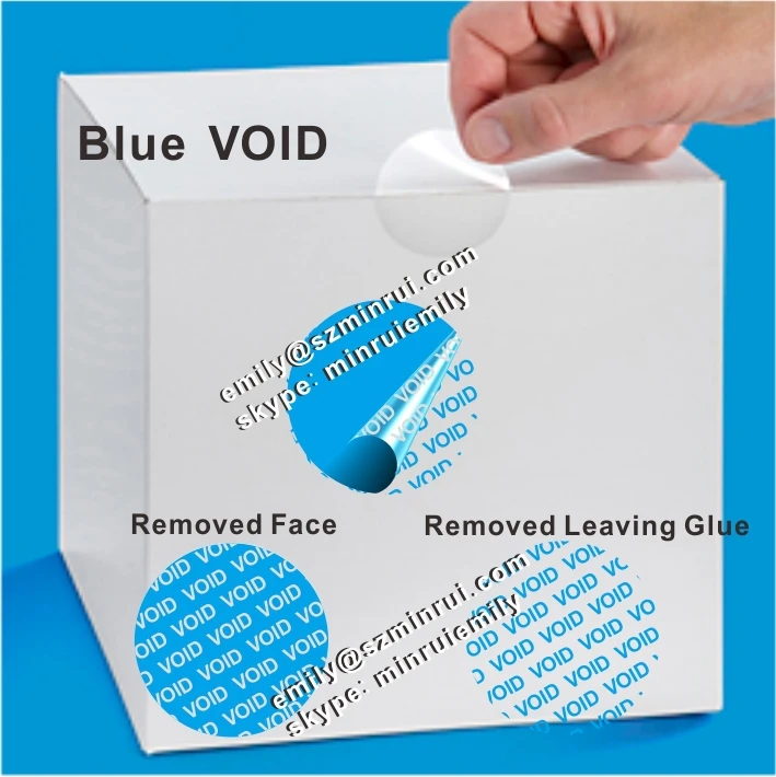 Custom Do Not Open Warranty Seal Sticker Void If Tampered,Blue Tamper
