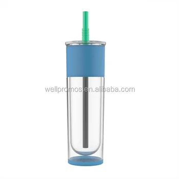 bottles clear plastic water straw larger