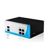 4 Ethernet Ports and 2 Gigabit sfp Port industrial gigabit switch poe with Din-rail installation