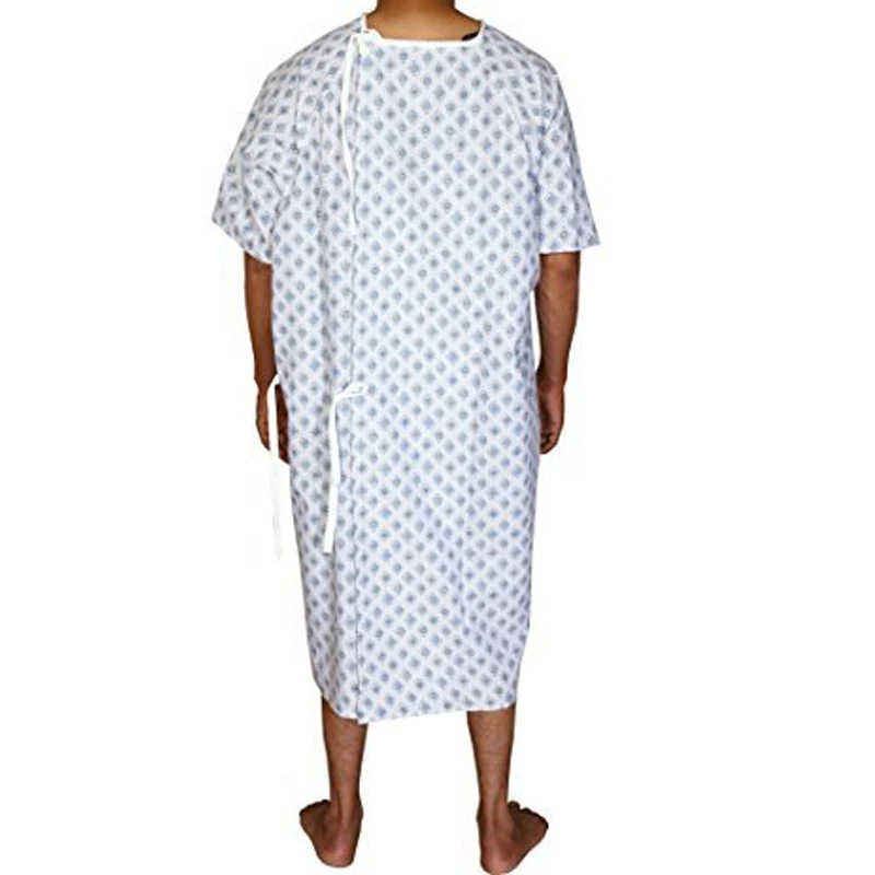wholesale hospital gown - Patient Gowns Fits All Sizes with Back Tie.