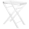 Acrylic Folding Tray Table, Serving Table, Plexiglass Food/Snack Tray Table
