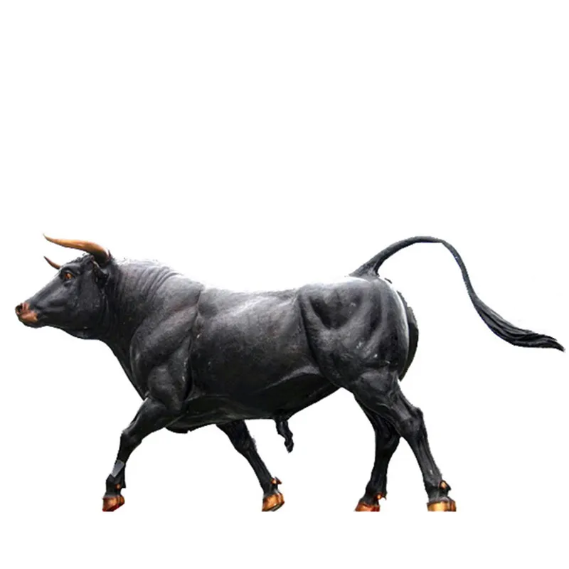 large cow garden statue