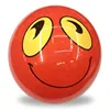 smiley face labeling pvc inflatable beach ball for kids baby