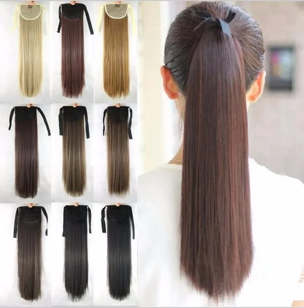 Wholesale Synthetic Ponytail Hair Falls Hair Pieces drawstring ponytail synthetic ponytails