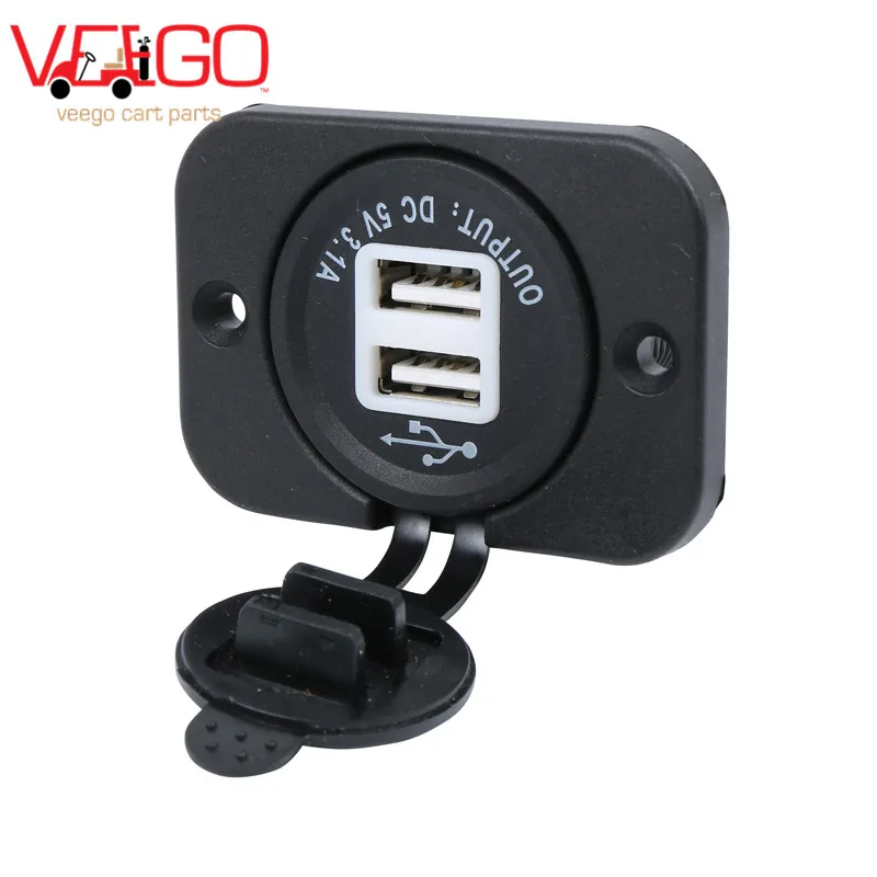 Golf Cart USB Charger USB Port USB Outlet For EZGO Club Car YAM Golf