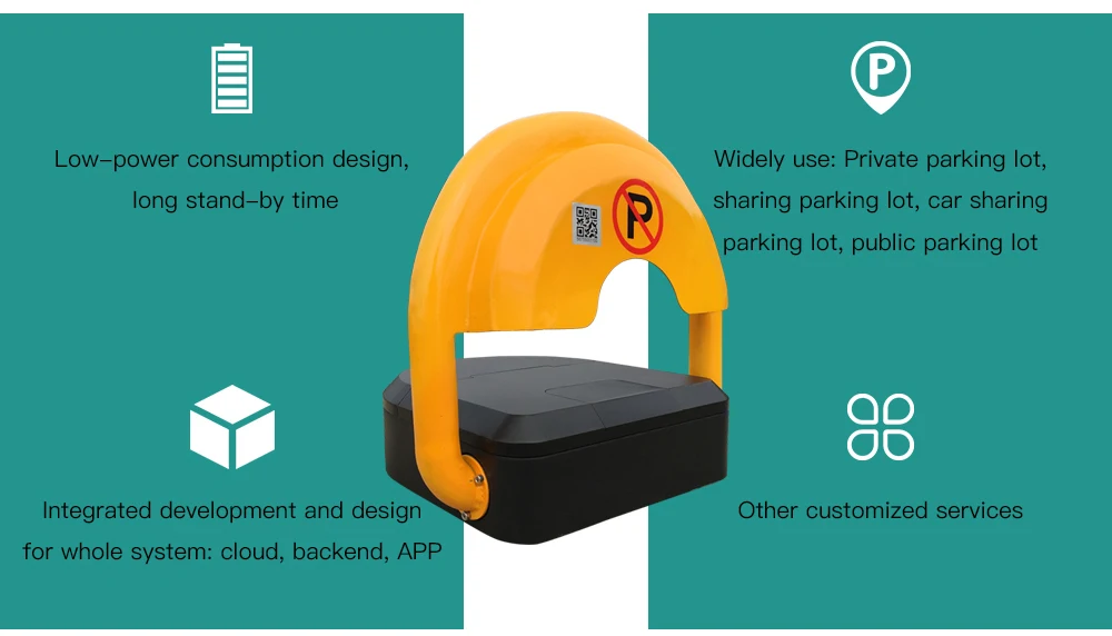 Sharing smart car Parking Lock Remote Control GPRS Bluetooth sensor sharing parking lock. - ANKUX.COM
