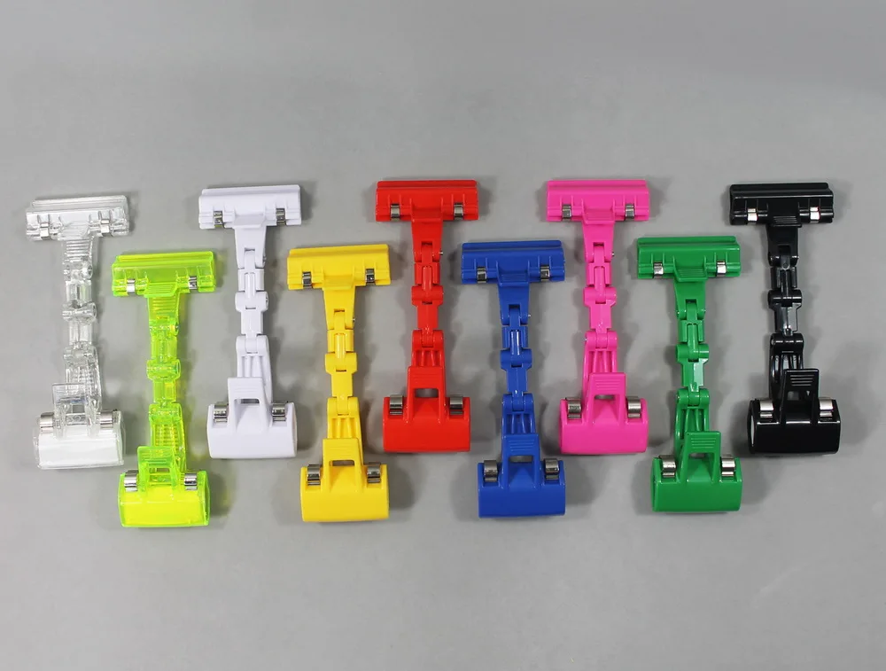 Pop Adjustable Plastic Holder Clips For Price Tags Card Display - Buy ...