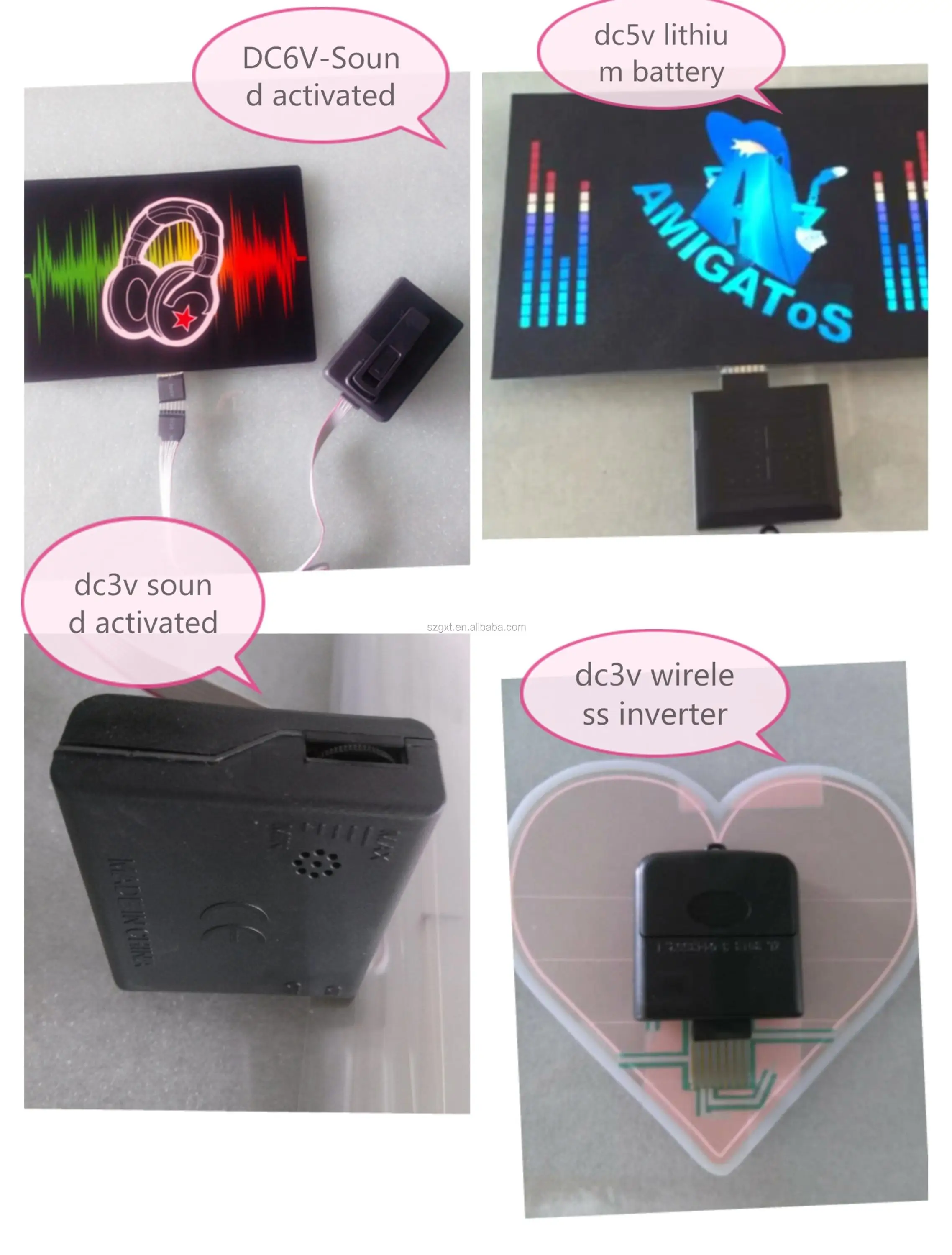 sound activated custom led t shirt
