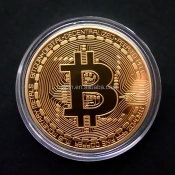 2018 Directly Factory Custom Gold Bitcoin Commemorative Coin With Acrylic Case Buy Bitcoin Coin Gold Bitcoin Coin Gold Bitcoin Commemorative Coin - 