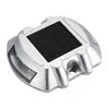 Aluminum deck light with solar panel for step solar dock light