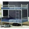 Flat packing adult bunk bed 2 tier metal frame bed with mattress