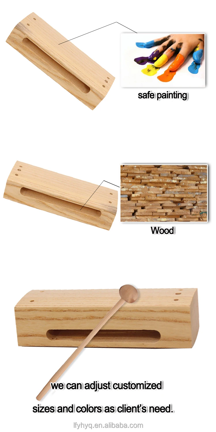 Chinese Wooden Block Musical Instrument,Percussion Instrument Tone