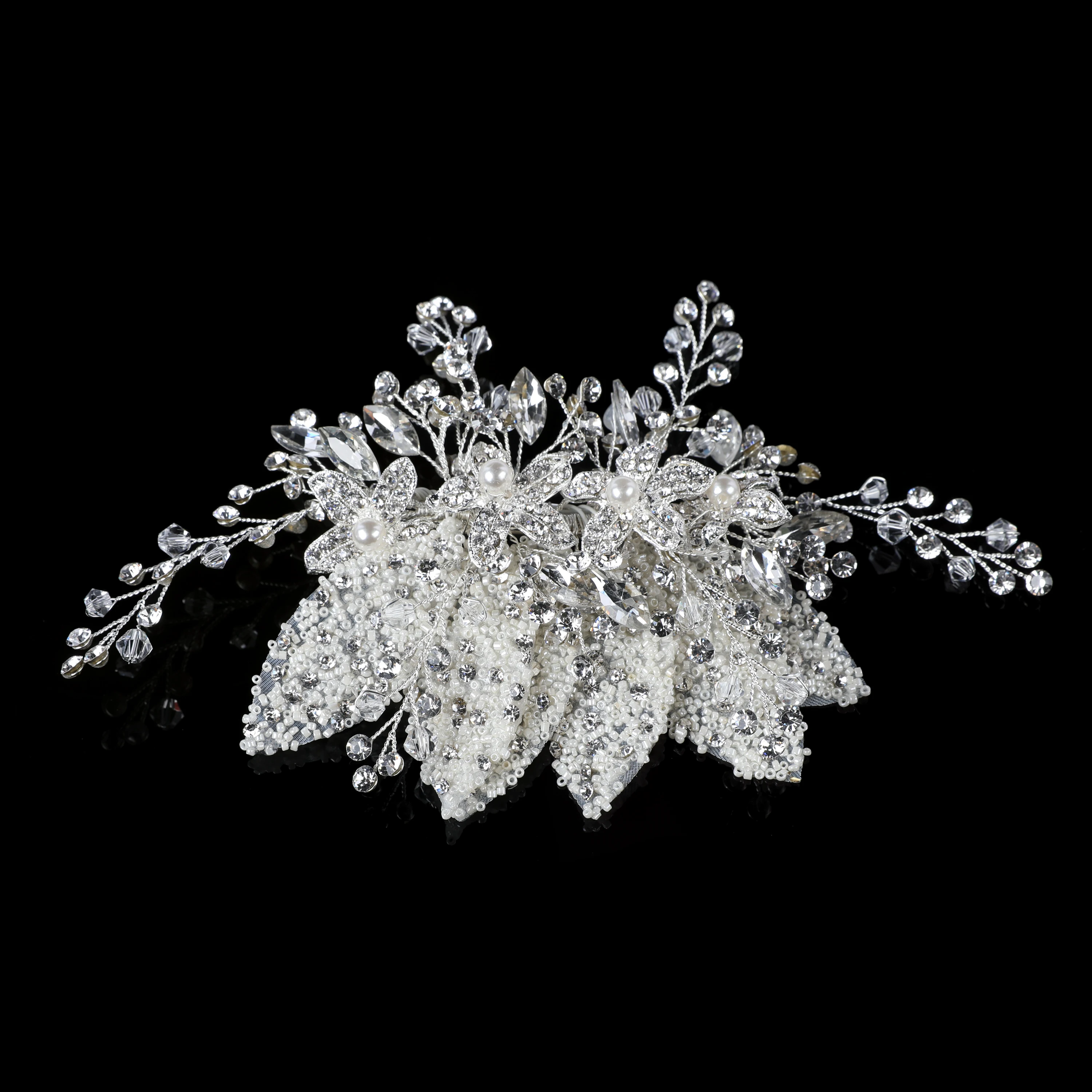 Woman bridal bride fancy women rhinestone handmade tiara hair accessories crystal wedding