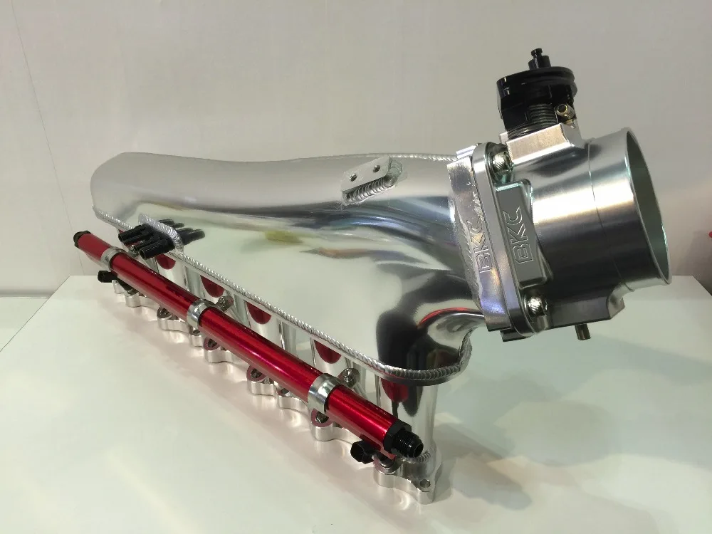 Bk3122 Billet Intake Manifold 90mm With 6 Injector For Supra 2jz 2jz