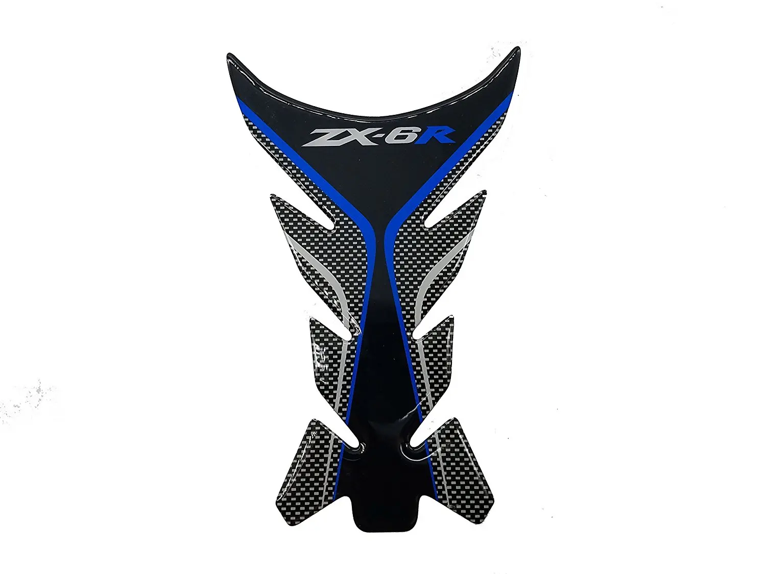 JFG RACING Rubber Gas Tank Pad Traction Side Fuel Knee Grips Decals For Kawasaki ZX6R 2009-2015