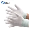 white Nylon Gloves Palm Coated ESD Anti-static Gloves for working