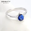 Custom made stainless steel indian style simple gold engagement ring wedding 18k white gold plated finger ring