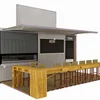 Prefab coffee bar plan portable pop-up shipping container kiosk design with great price