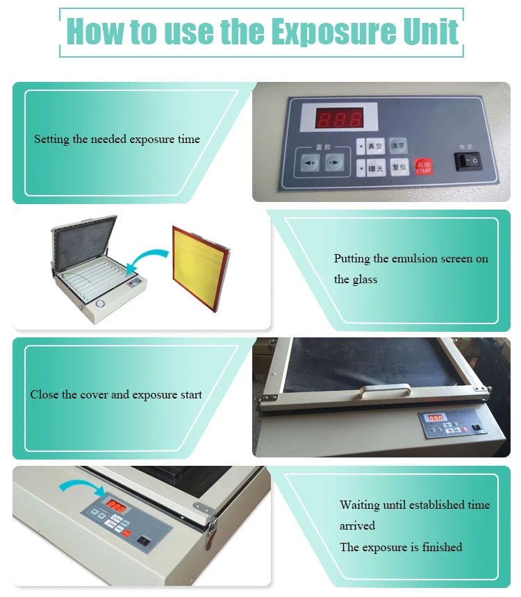 50*60cm Uv LED Vacuum Exposure Unit with Vacuum UV LED Light Screen Printing Exposure Machine manufacture