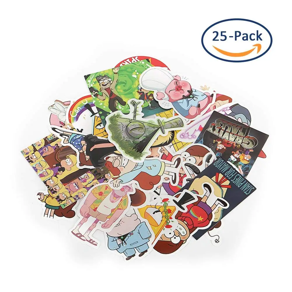 Cartoon Stickers, Sarissa Waterproof Vinyl Stickers Car Sticker Motorcycle Bicycle Luggage Decal Skateboard Stickers for Laptop Stickers 25 PCS