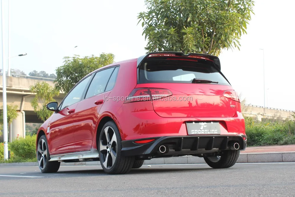 Mk7 Carbon Fiber Roof Bumper Rear Spoiler For Vw Golf 7 Gti 2014 Up Buy Spoiler For Vw Golf