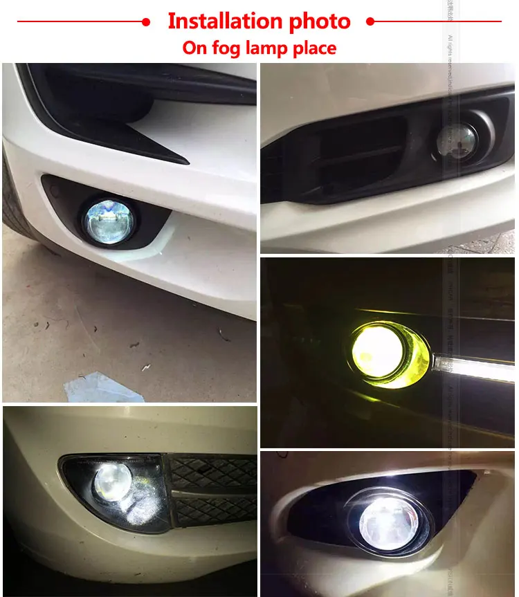 Laser Fog Light Type H11 Hi/low Beam Hid Bixenon Projector Lens Fog
