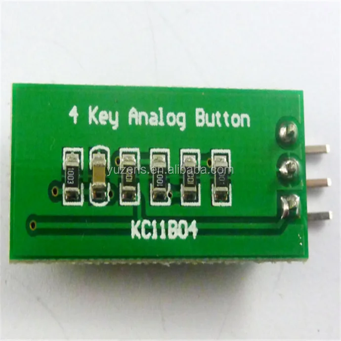 3.3V 5V KC11B04 4 Key Buttons AD Keypad Board ADC Port Keyboard ...