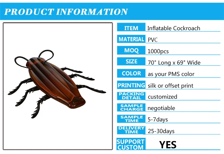 inflatable cockroach