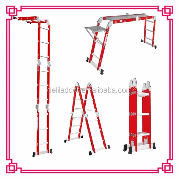 Deliladder 4x4 Aluminum Combination Step Extension Ladder As Seen On Tv