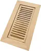 4x10 Inch Red Oak Wood Floor Register Air Wood Grilles Unfinished Flush Mount Vent with Frame