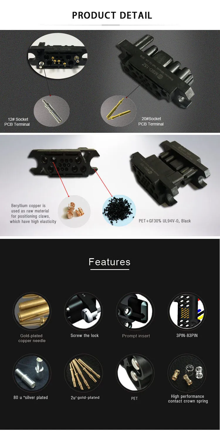 Floating Installation Connectors Jonhon Dl15z Mini Drawer Connector