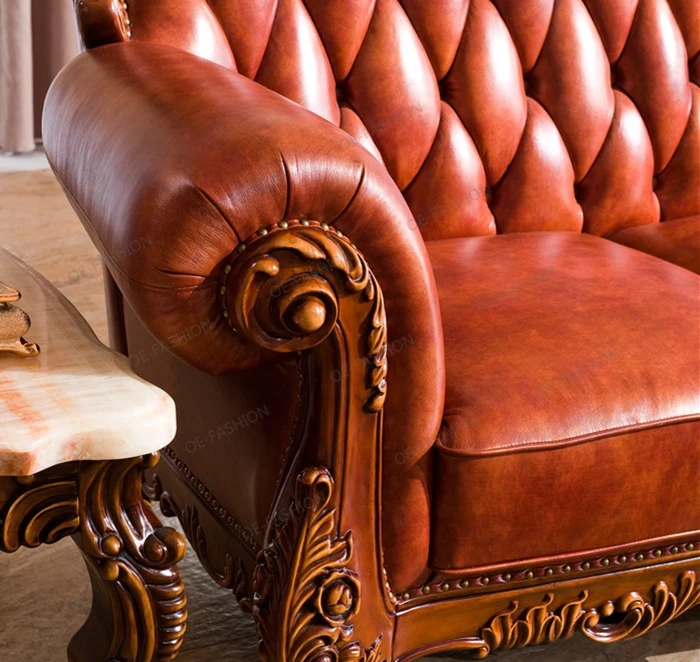 Brown wooden furniture lifestyle living room sofa, View wooden