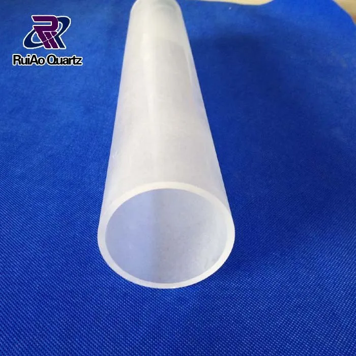 Frosted Customized Quartz Glass Tube High Purity Opaque Quartz Tube