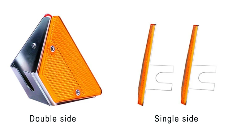 Yellow and white reflective road trapezoidal contours guardrail Delineator for traffic safety
