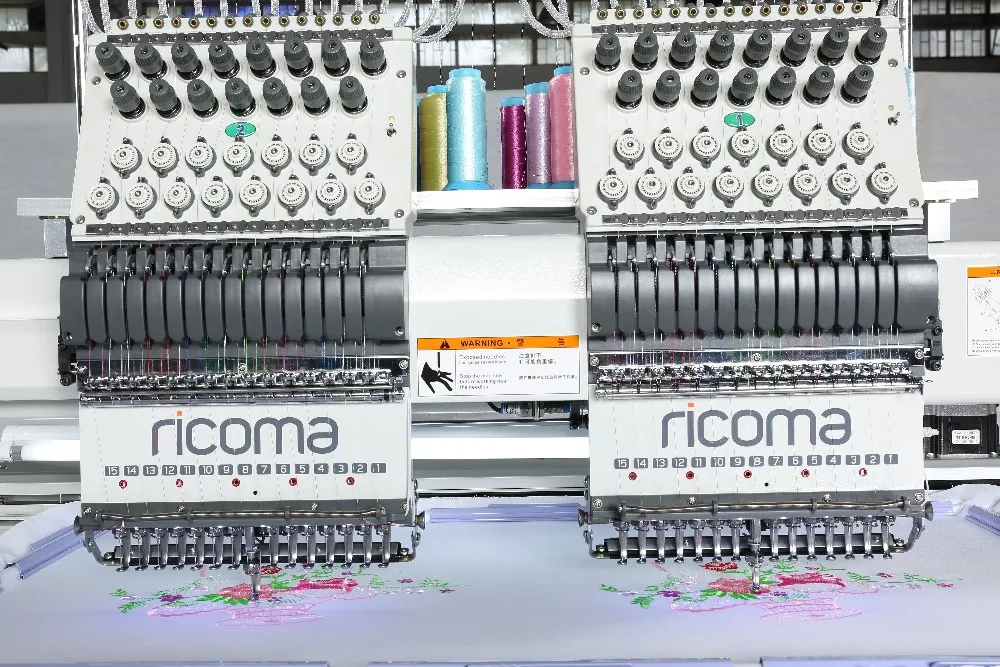 Two Heads Tubular Computerized Embroidery Machine Cht1202/cht1502 Buy Double Head