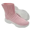 Latest Design Stylish Fly Knitted Fabric Casual Women Flat Shoes For Ladies